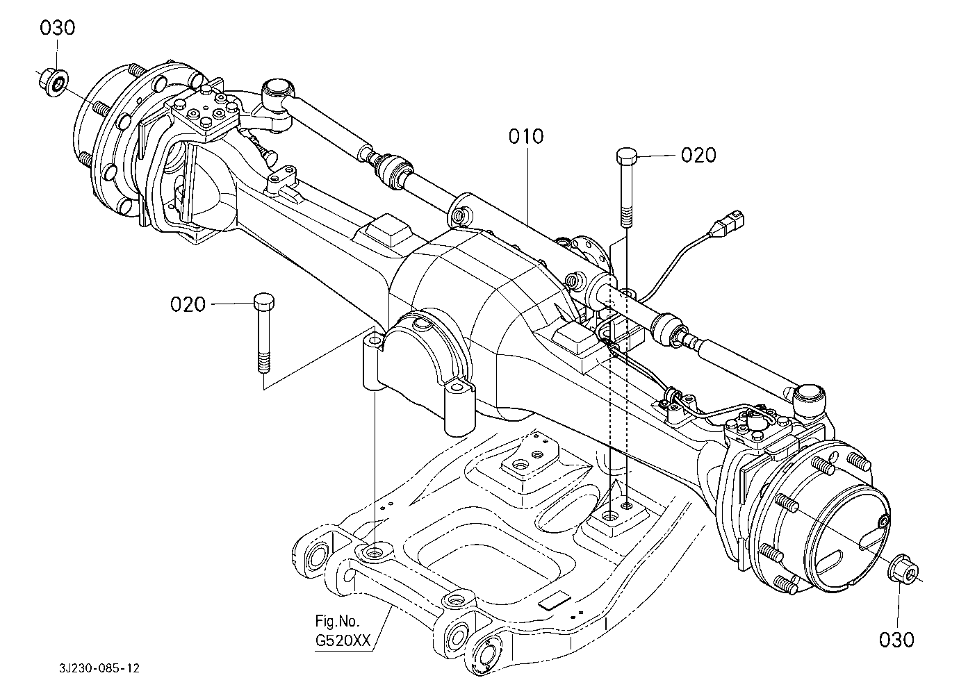 Front Axle [Front Axle Component] [With Front Susp