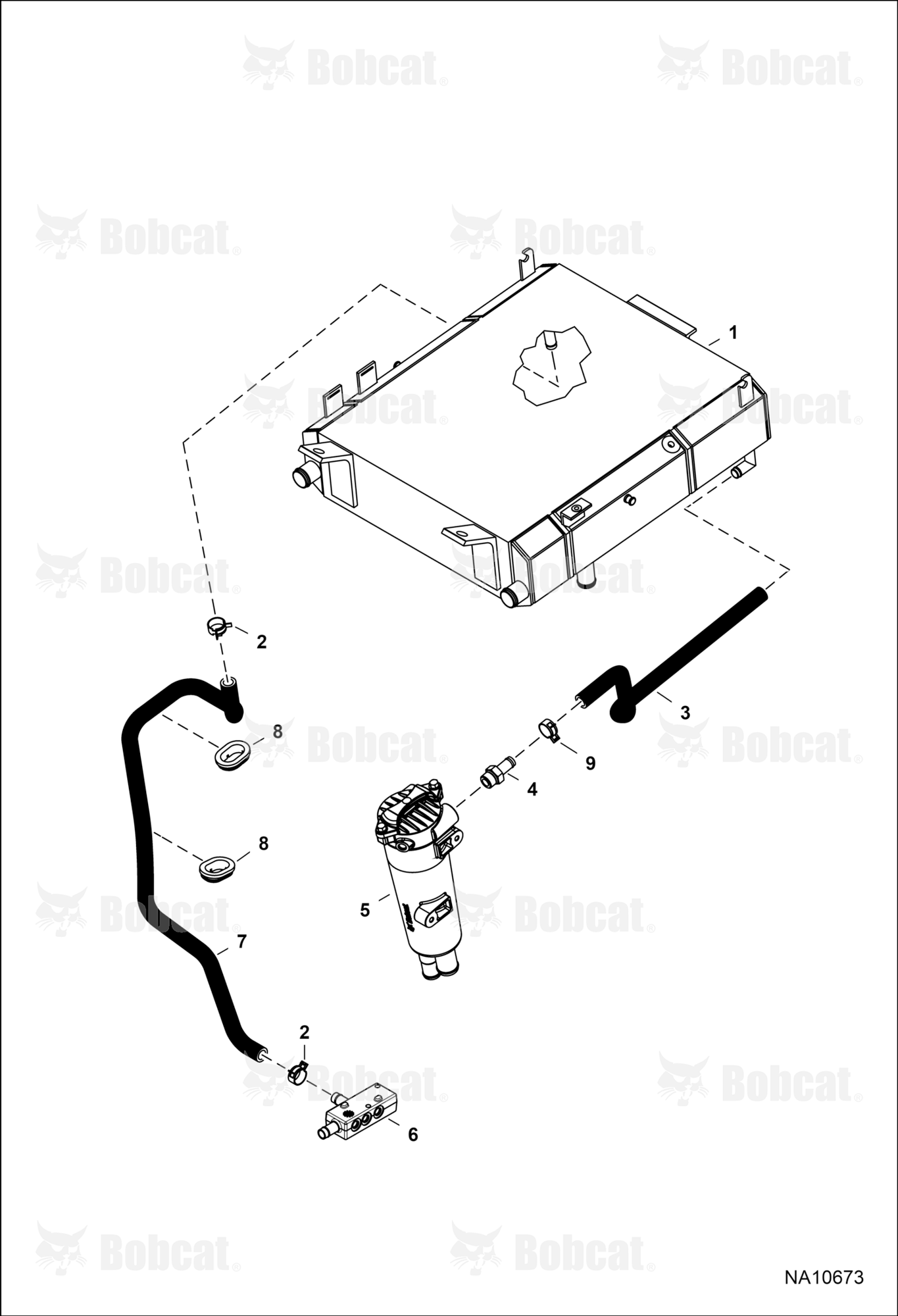 Hydrostatic Circuitry (Cooler)  ACS713191 & Above, ACSL12913 & Above