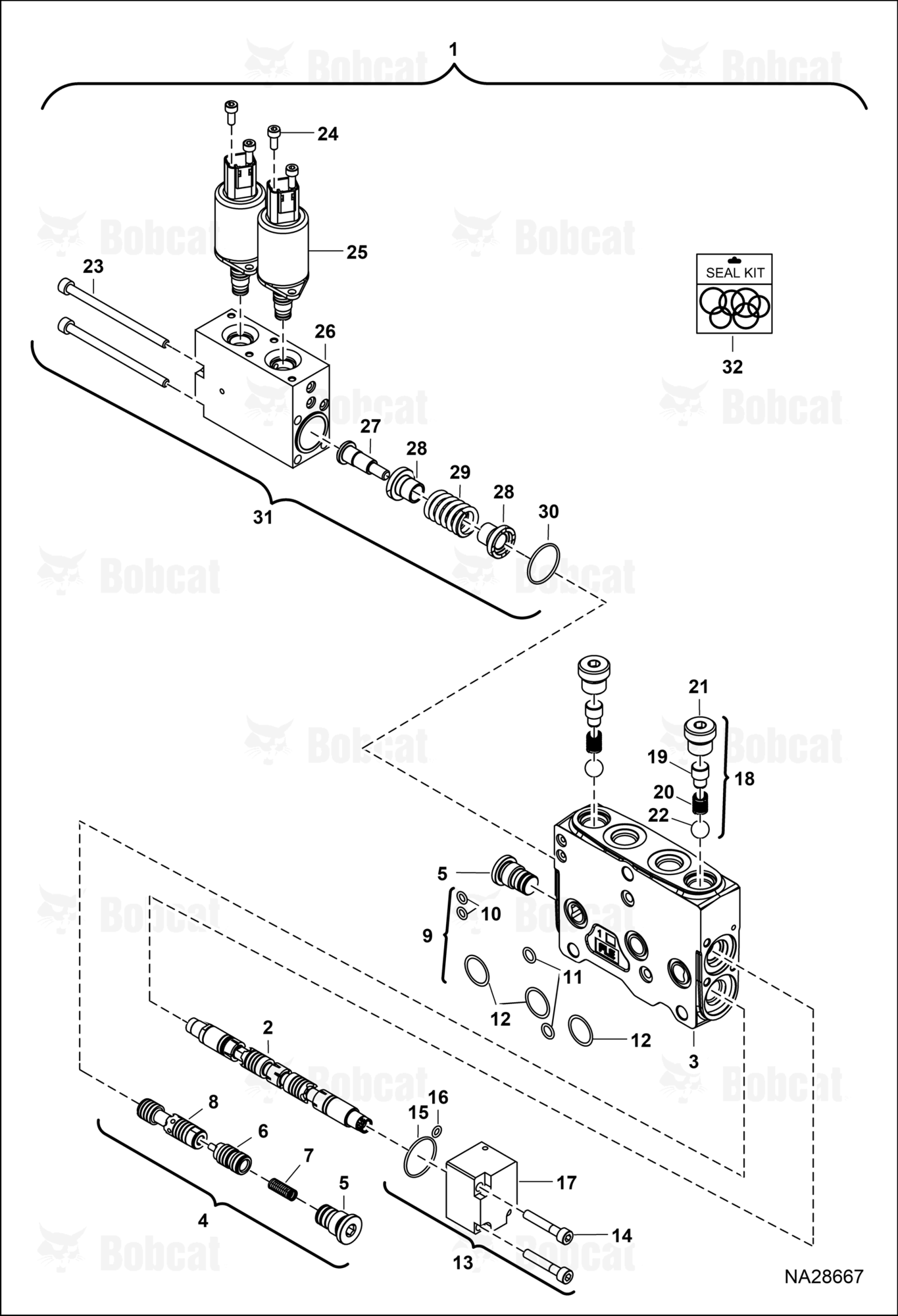 Hydraulic Control Valve (Offset Section))