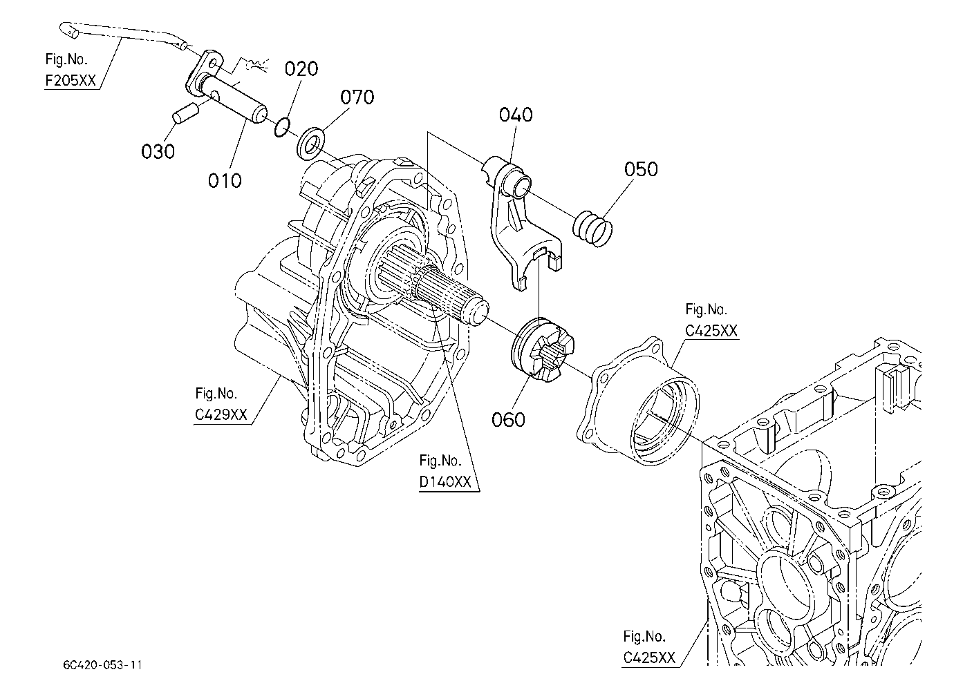 Differential Lock Shift Fork