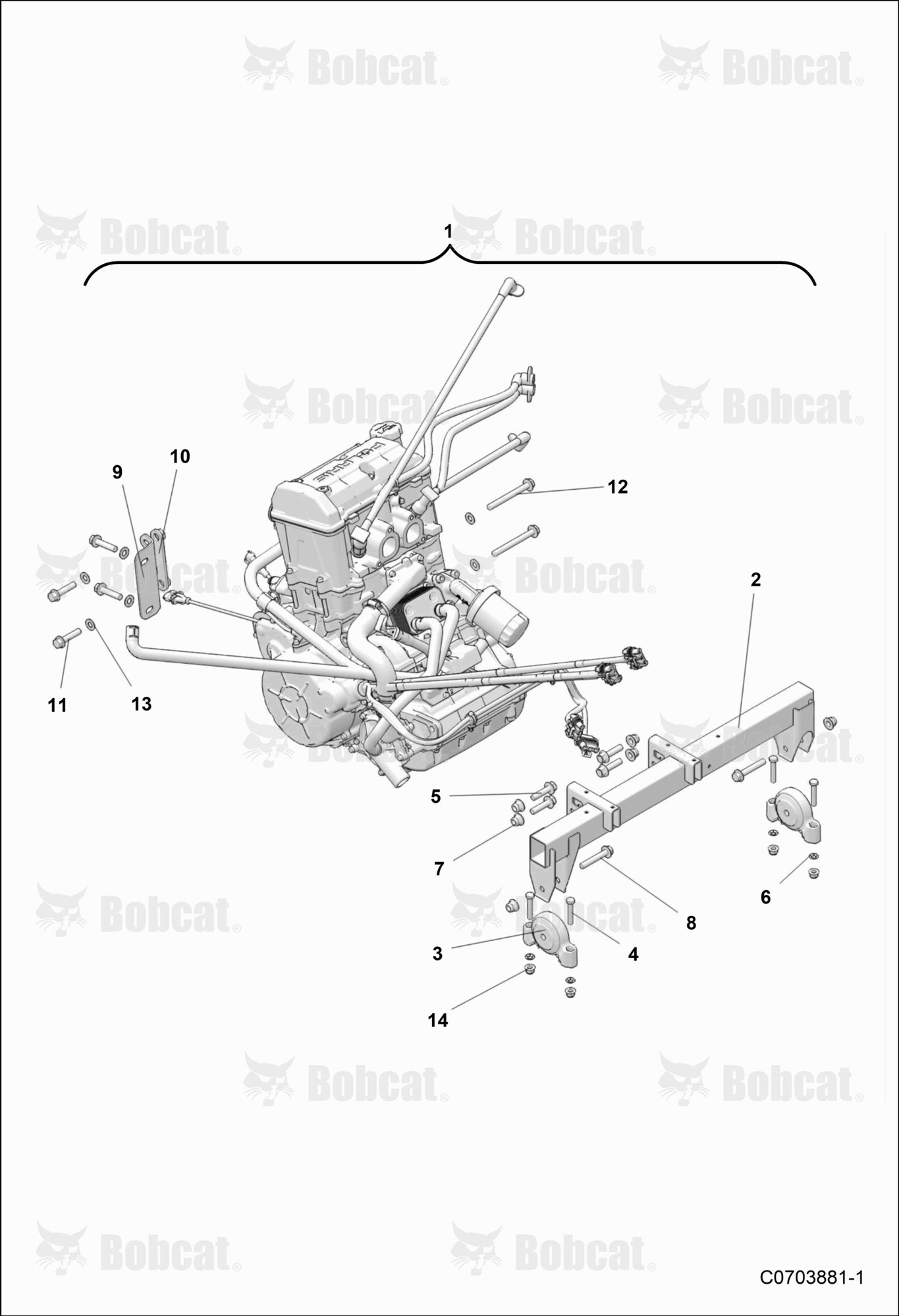 ENGINE, Mounting
