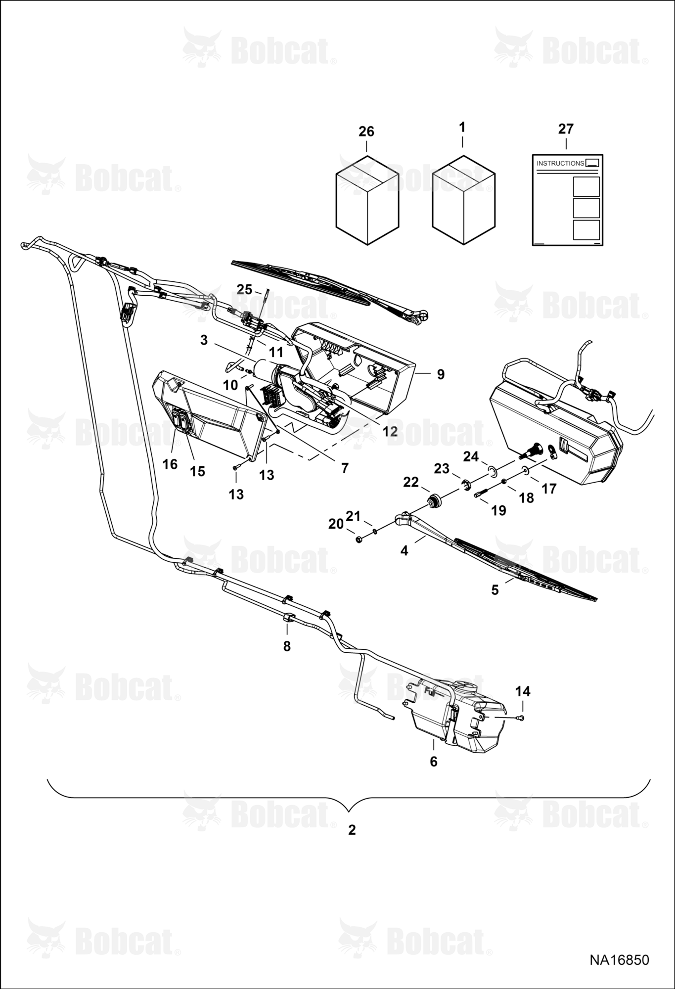 Wiper Kit (Housing Mounted Switch)