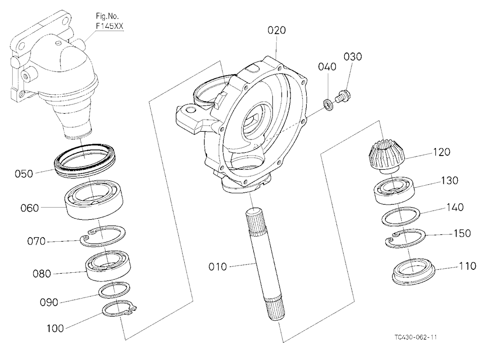 Front Axle Case Lh