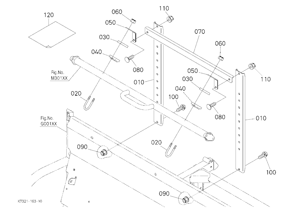 Headrest Stay Kit (W/G. No. V4341A) [Option]