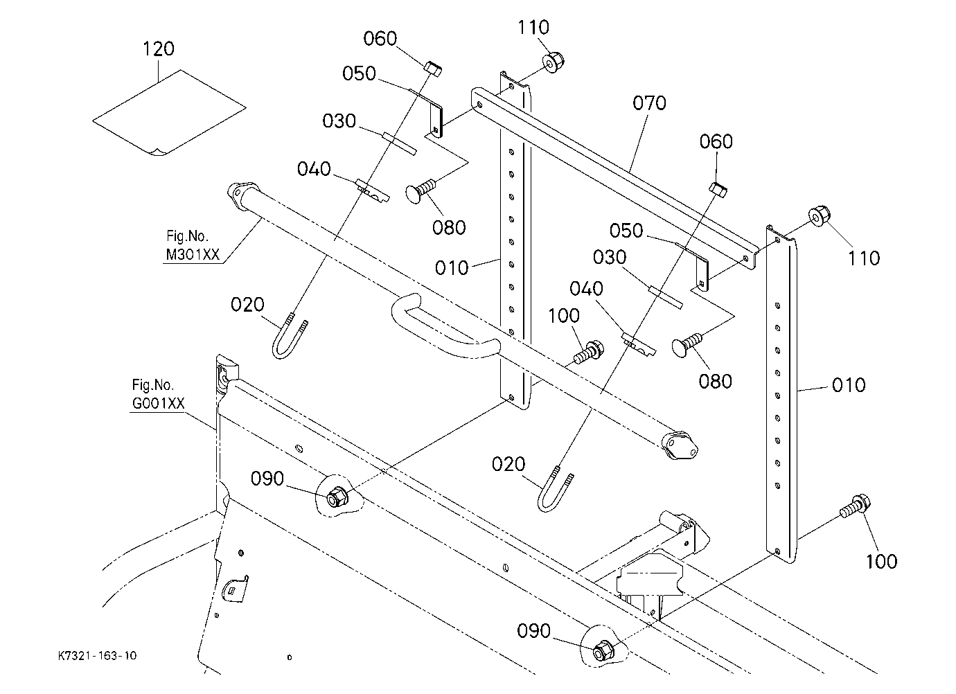Headrest Stay Kit (W/G. No. V4341A) [Option]