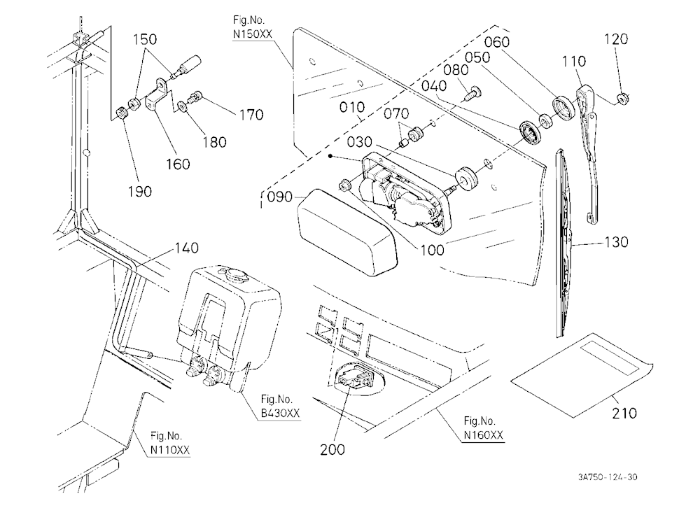 Rear Wiper Kit [A] [Old Type] [Option]