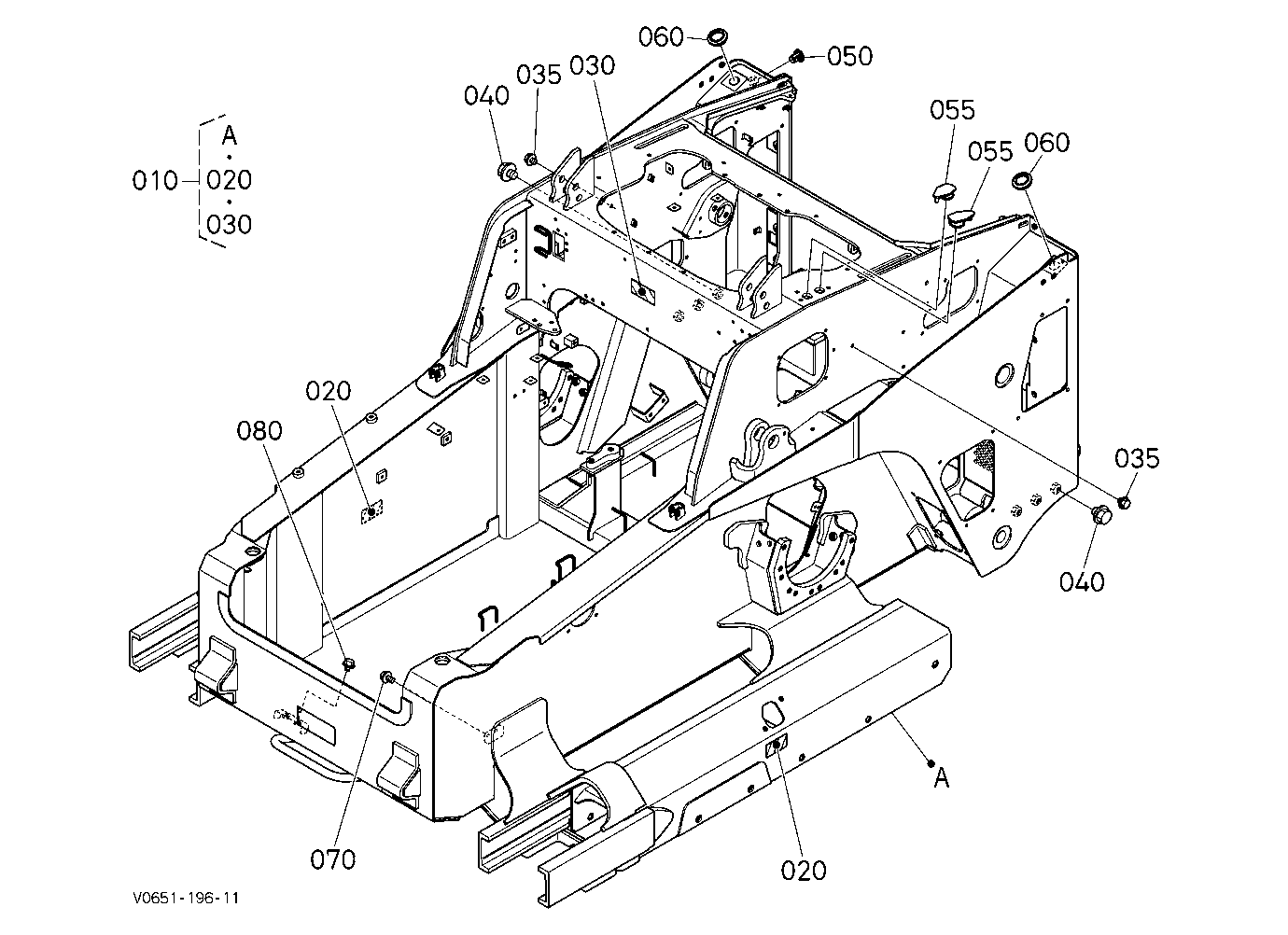 Main Frame [Hydraulic Hitch] [High Flow] [Except S