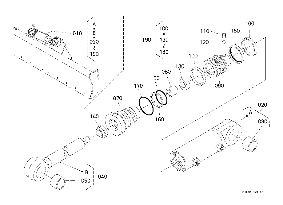 6-In-1 Blade Cylinder And Component Parts