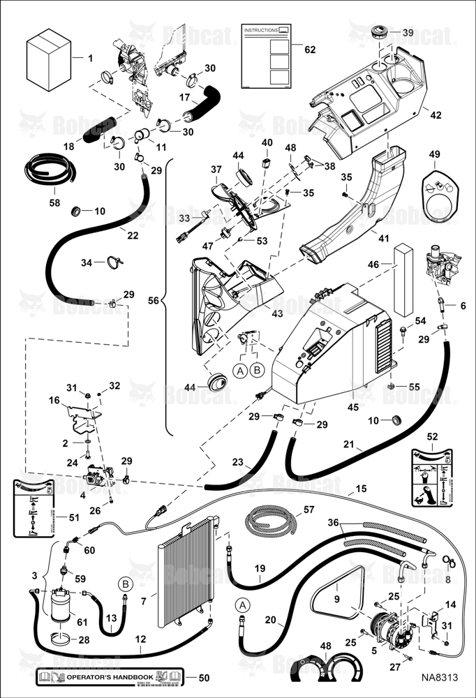 Heater & A/C (HVAC Kit) AG3G14001 & Above, AHHC13001 & Above