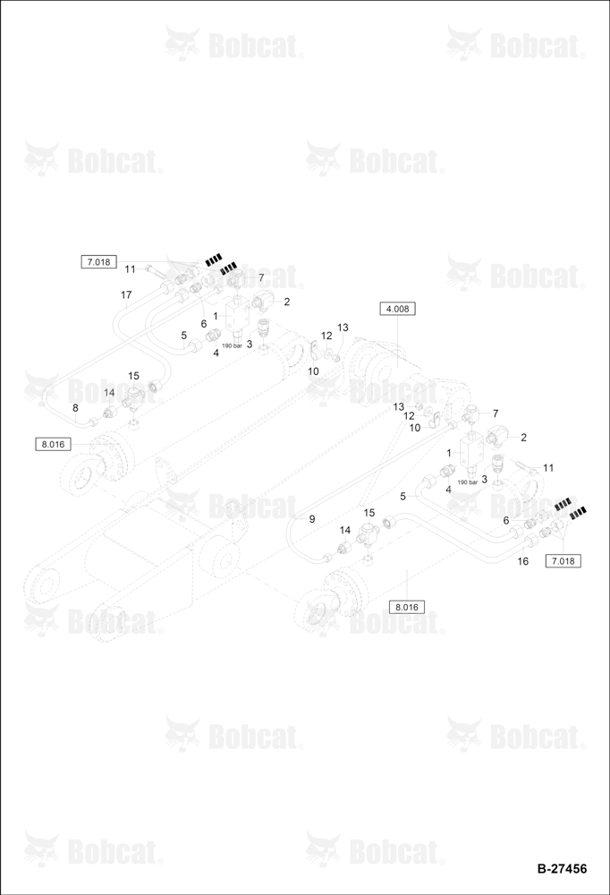 Hydraulic Installation -LOAD Holding Valve (Intermediate Boom)