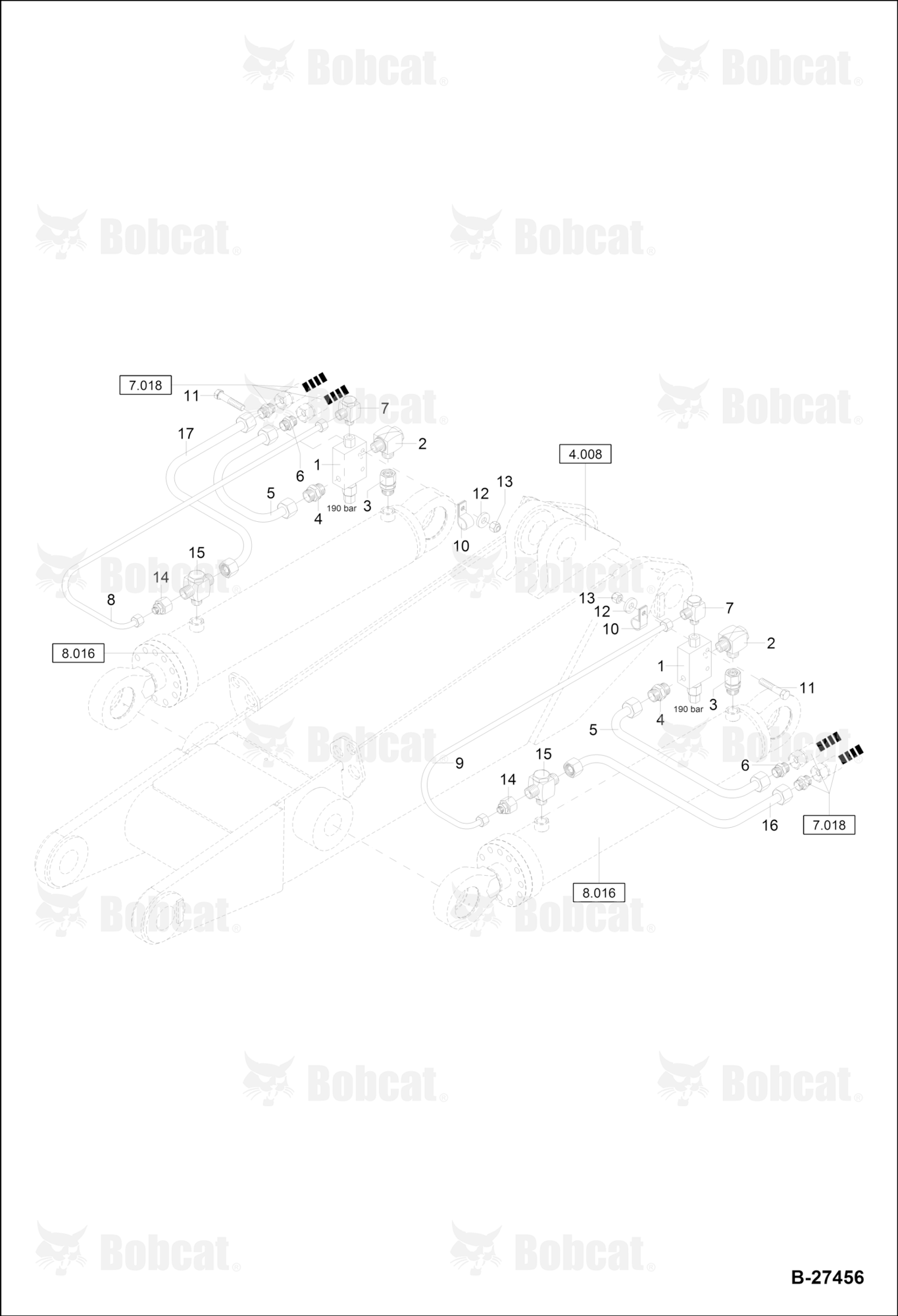 Hydraulic Installation -LOAD Holding Valve (Intermediate Boom)