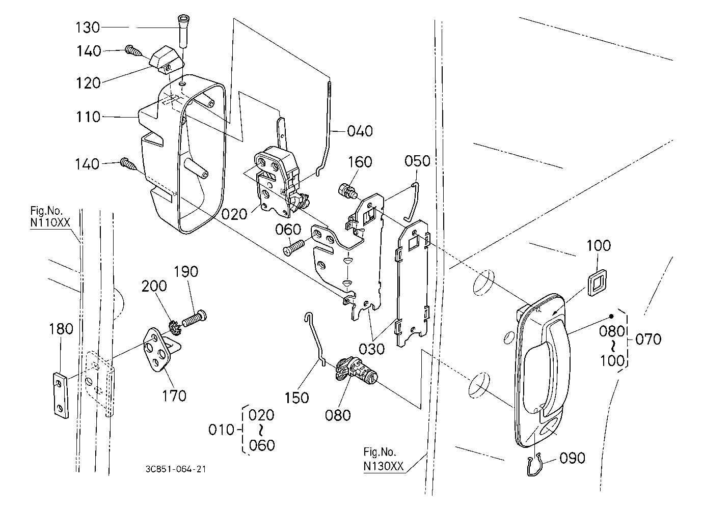 Door Lock Lh