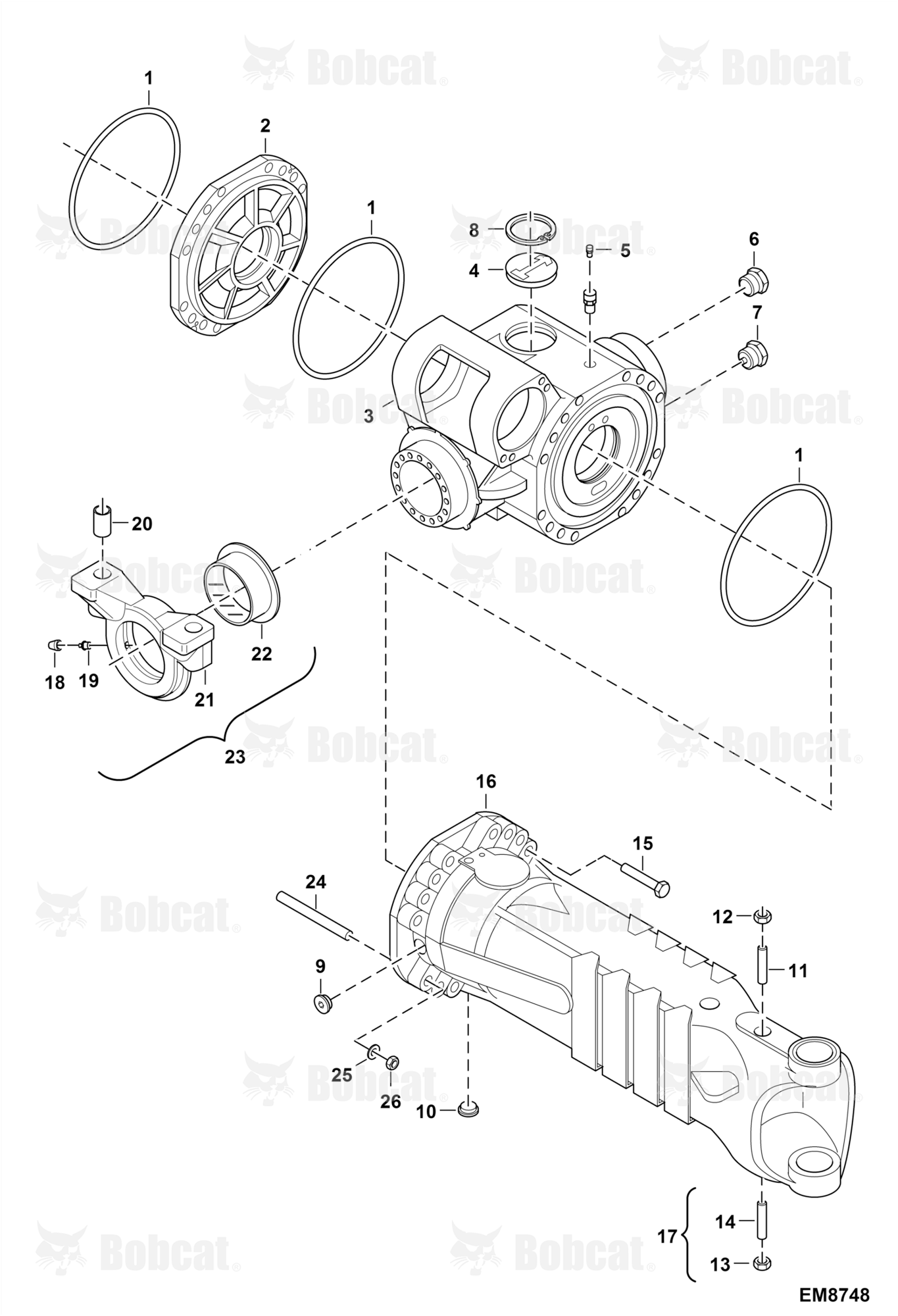 Rear Axle (Housing) (Model 212.97.000.854)