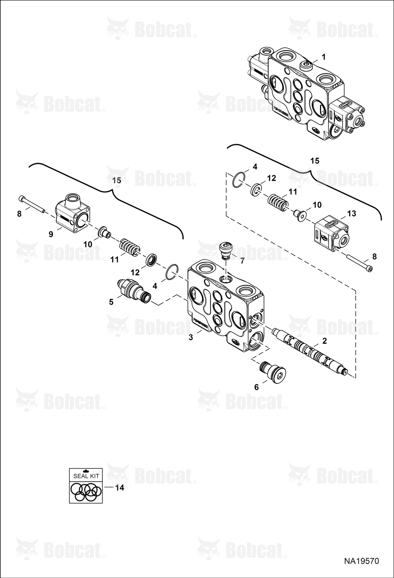 Hydraulic Control Valve (Slew Section)