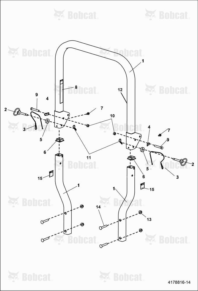 Folding ROPS