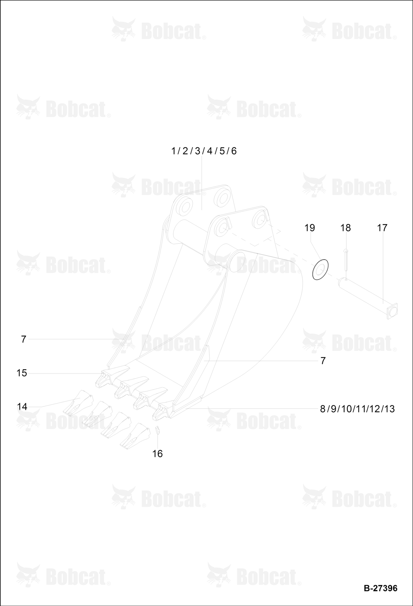 Bucket - 300,450,500,600, 800,900 mm