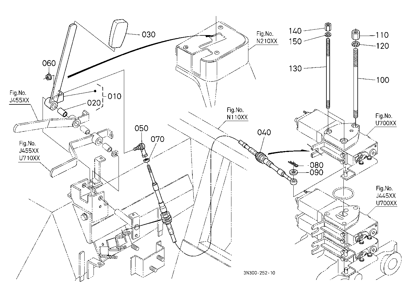 Auxiliary Control Valve Lever Kit(3Rd)[Previous Ca