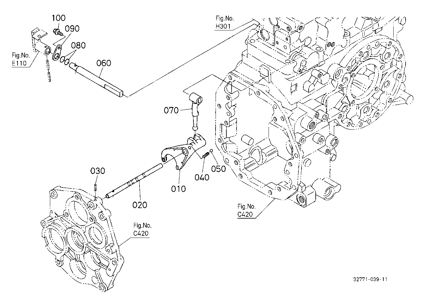 Range Gear Shift Fork