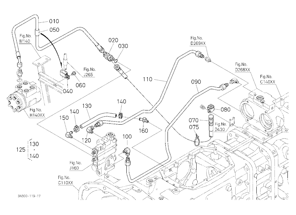 Hydraulic Oil Line (Steering/Pto) [Except Dual Spe