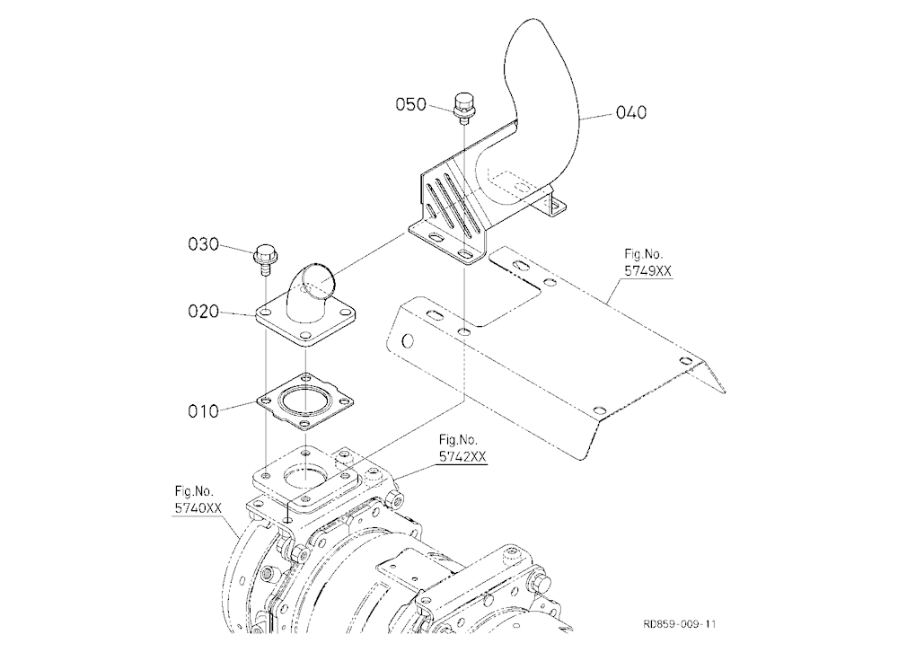 Diesel Particulate Filter Muffler Pipe