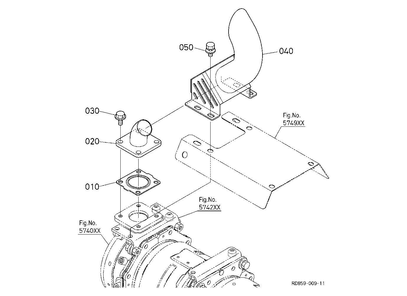 Diesel Particulate Filter Muffler Pipe