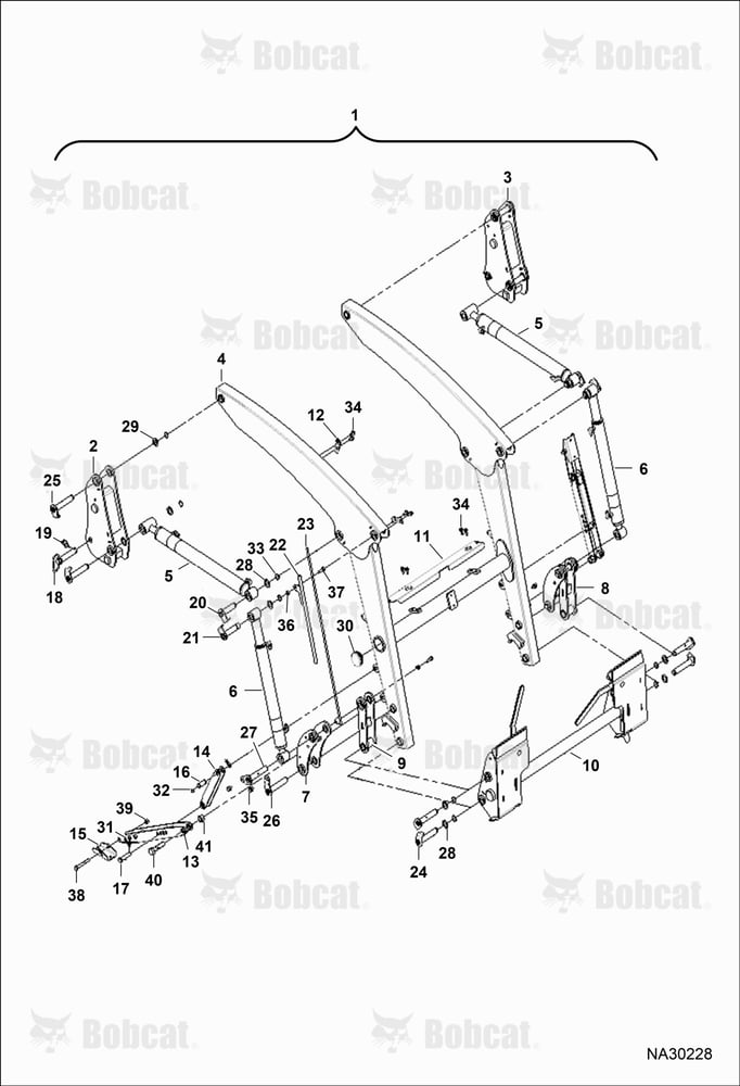 Tractor Loader FL9-2 (Boom Assembly) B6G800101 & Above