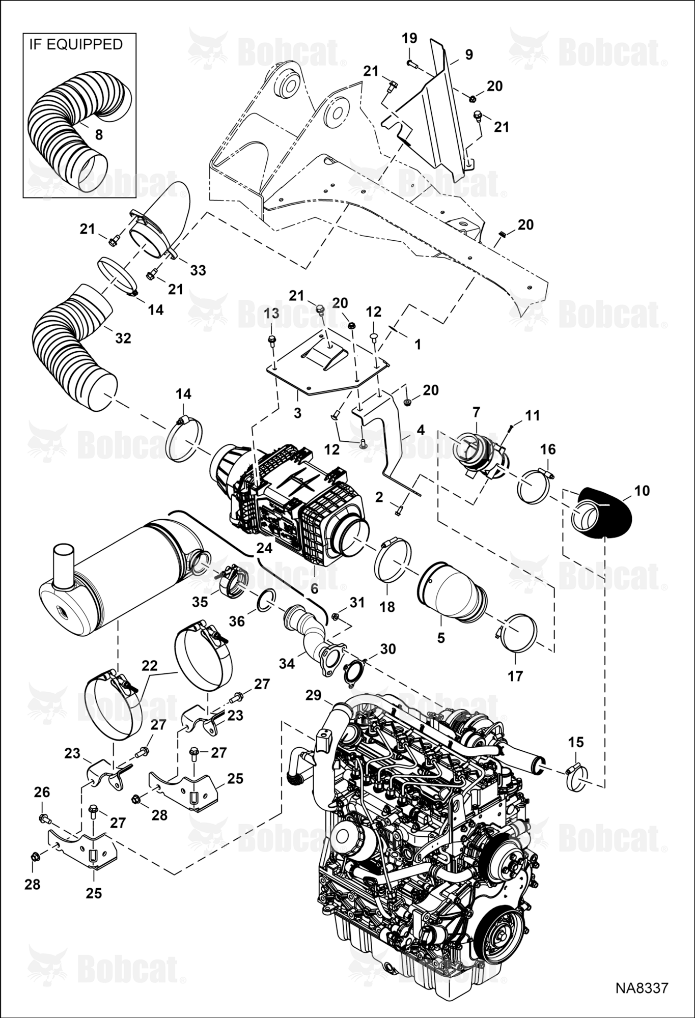 Engine & Attaching Parts (Air Cleaner & Muffler)  ALR811001 - ALR815071