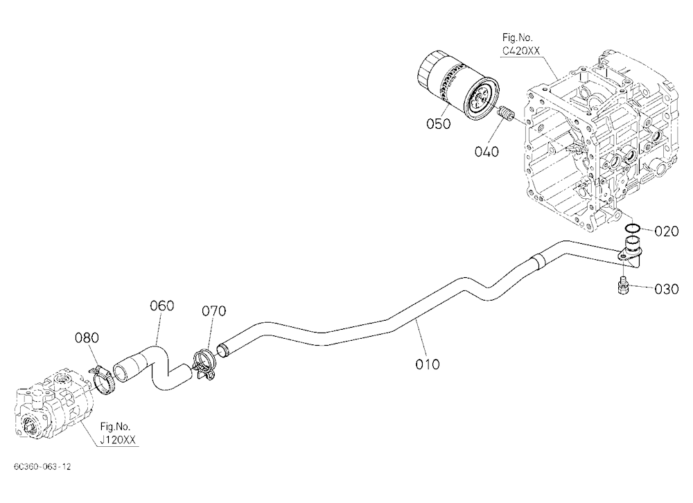 Hydraulic Oil Line (Suction)