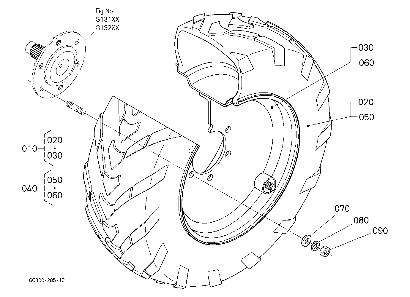 Front Wheel (23*8.50-12 R14)