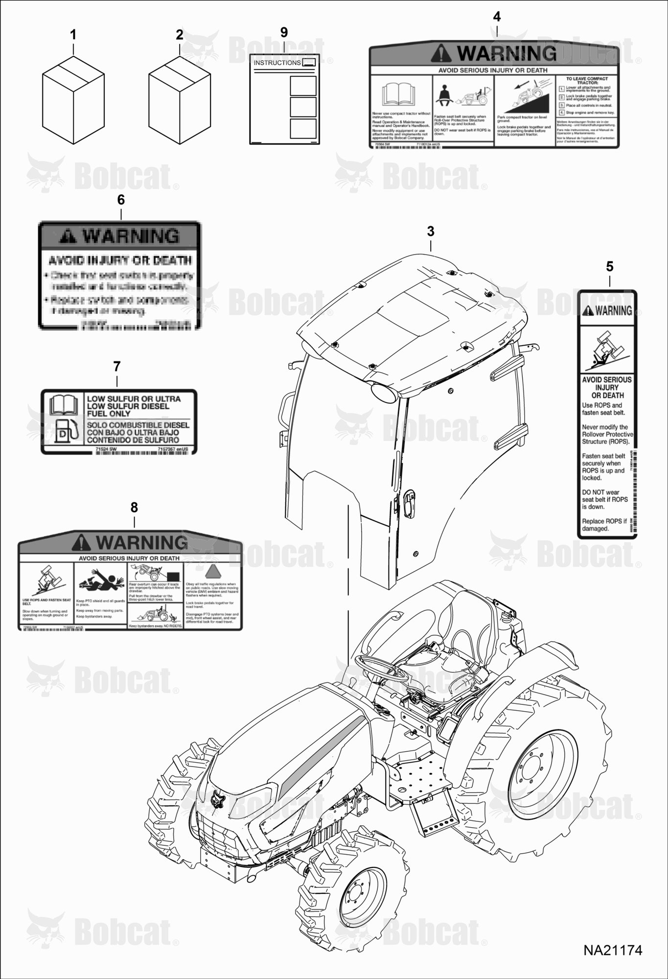 CAB Kit (Cab Kit) (Warning Decals)