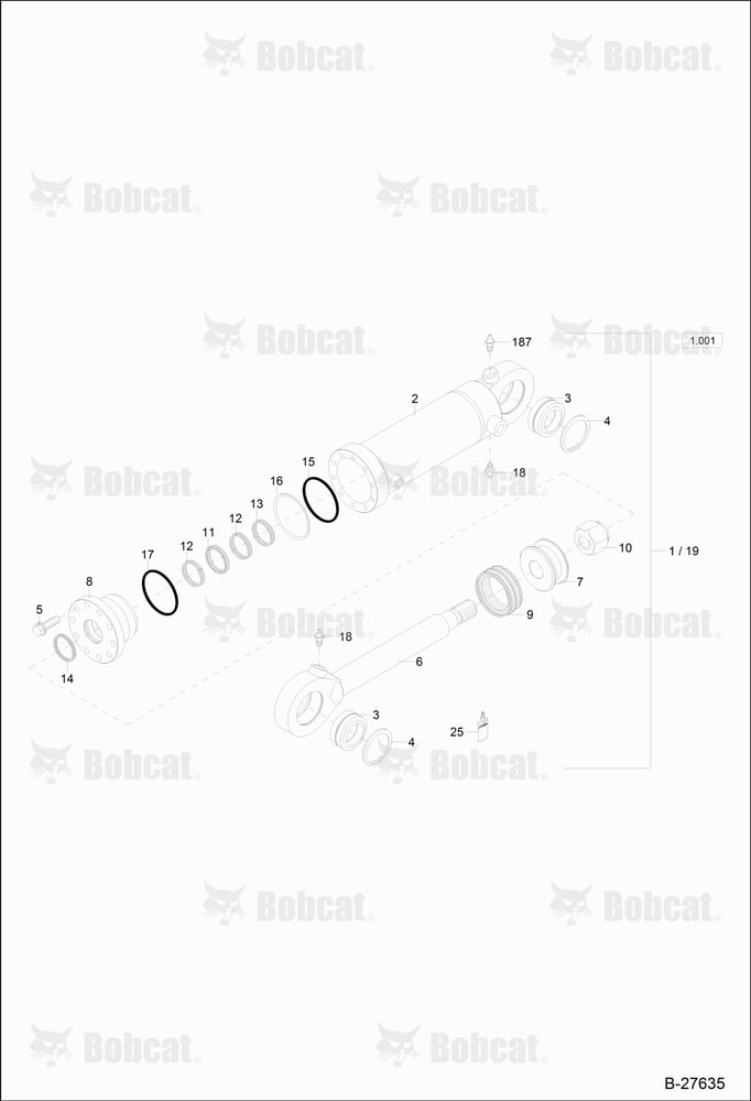 Hydraulic Cylinder - Support Blade (Z 110/60)