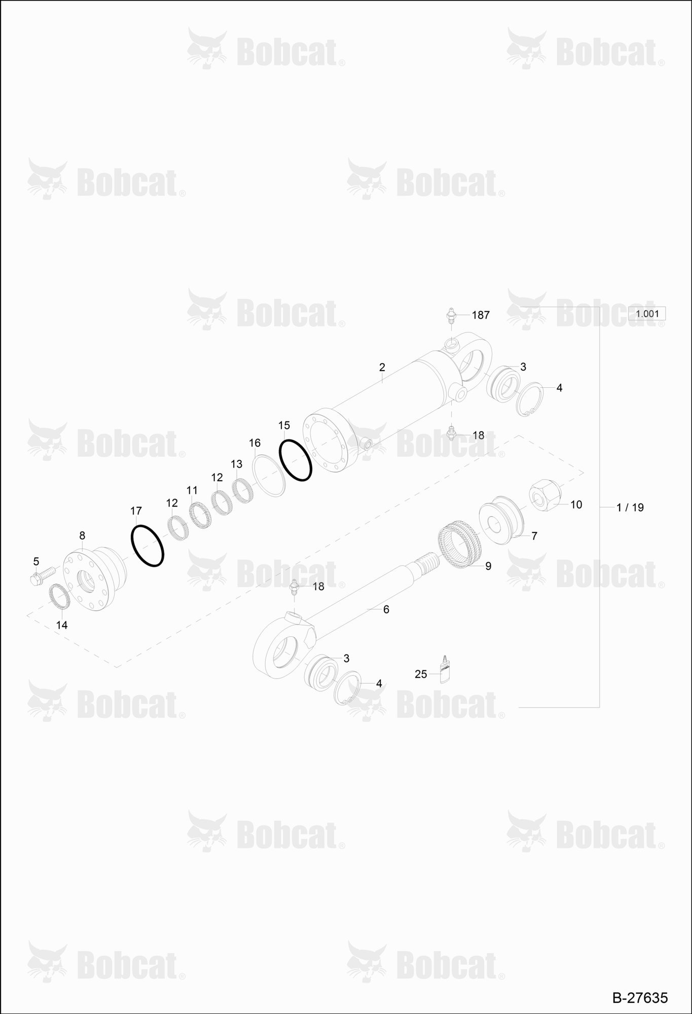 Hydraulic Cylinder - Support Blade (Z 110/60)