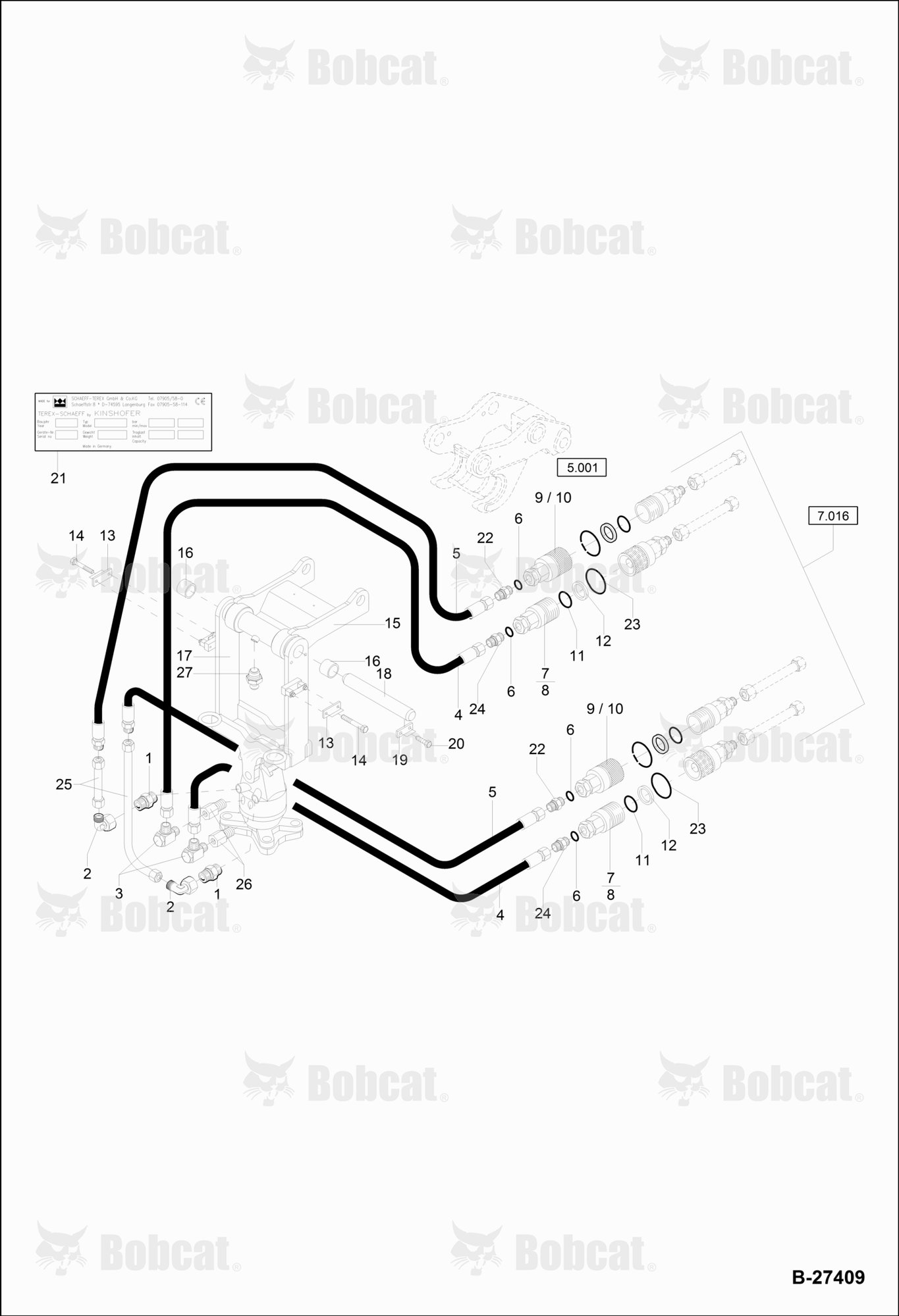 Grab Suspension With Hydraulic Installation