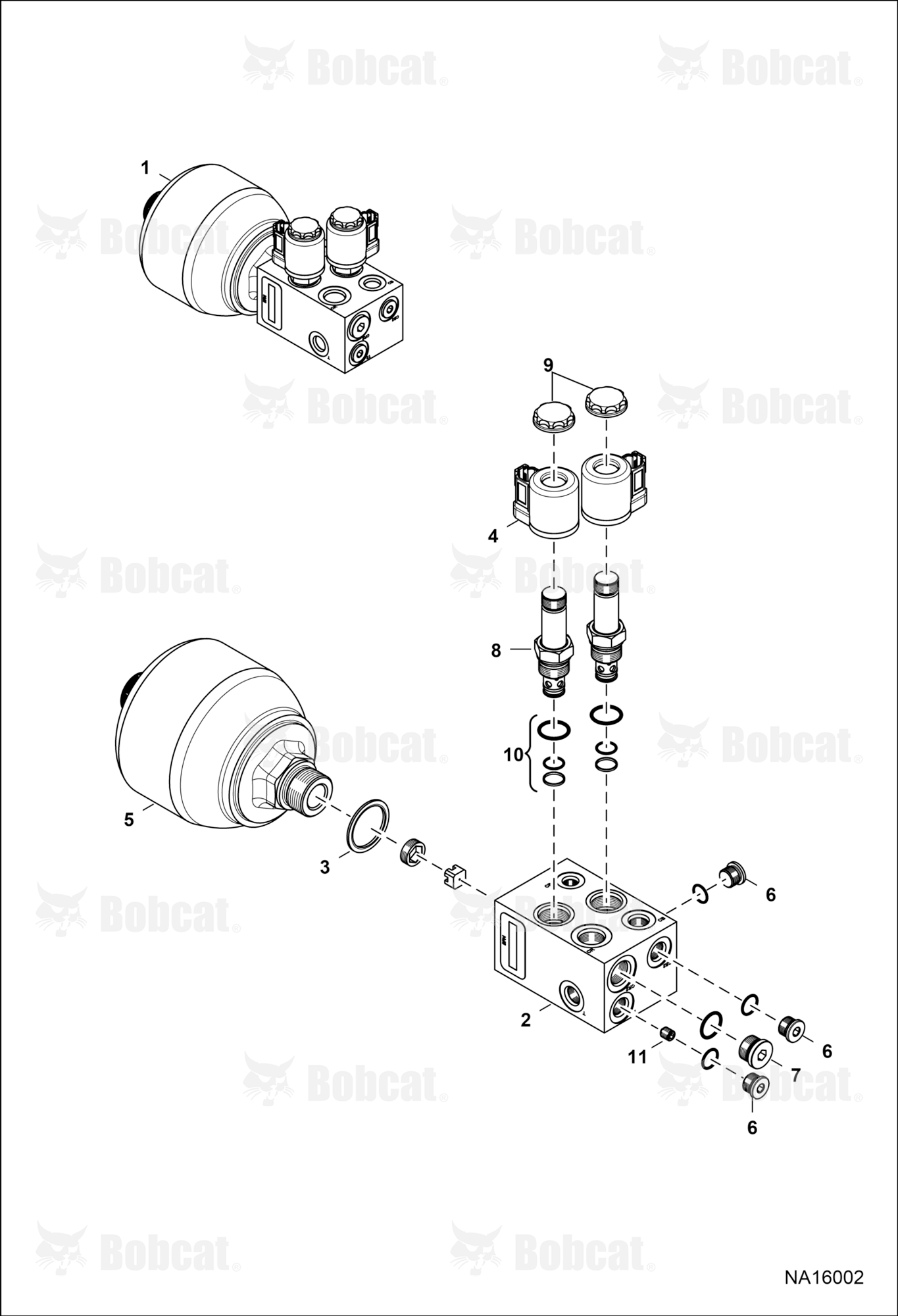 Ride Control Manifold  AZN611133 & Above