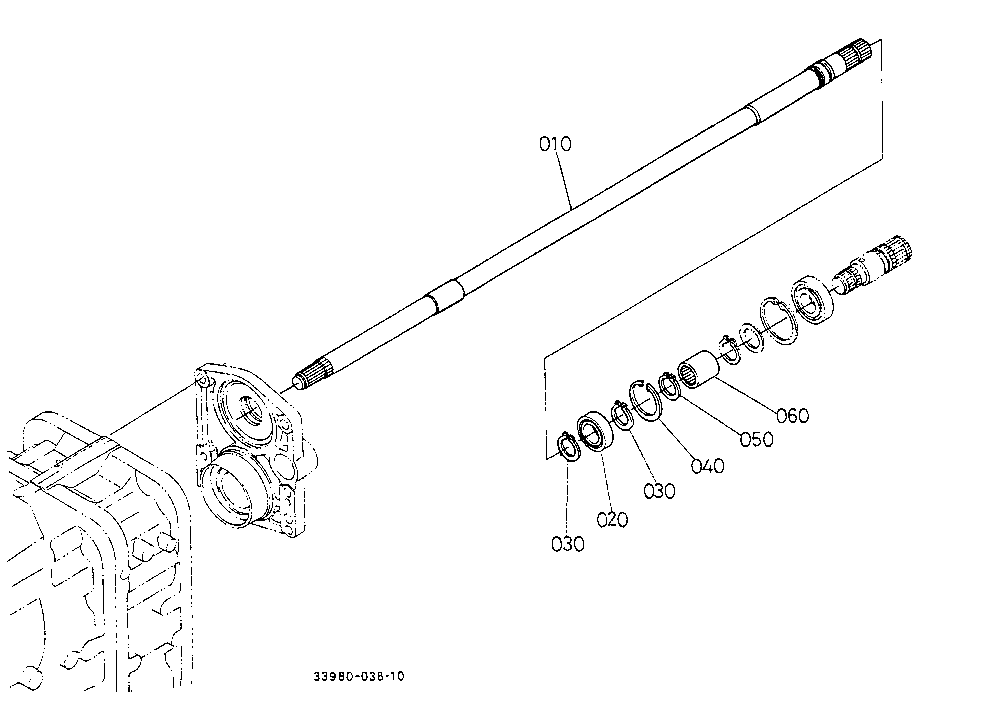Pto Propeller Shaft (Ic Shuttle)