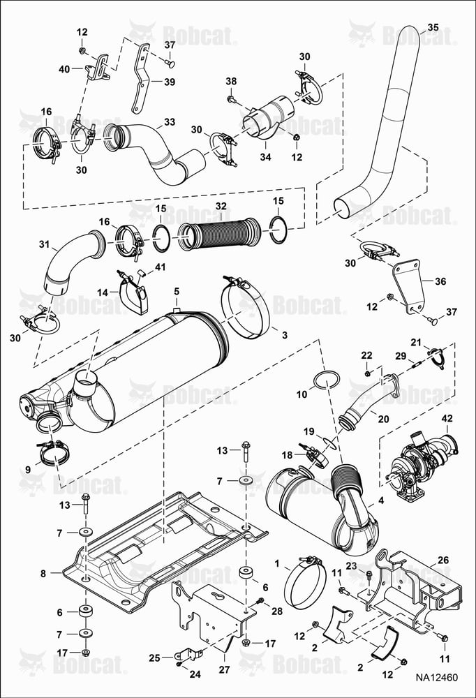 Engine & Attaching Parts (Exhaust System)
