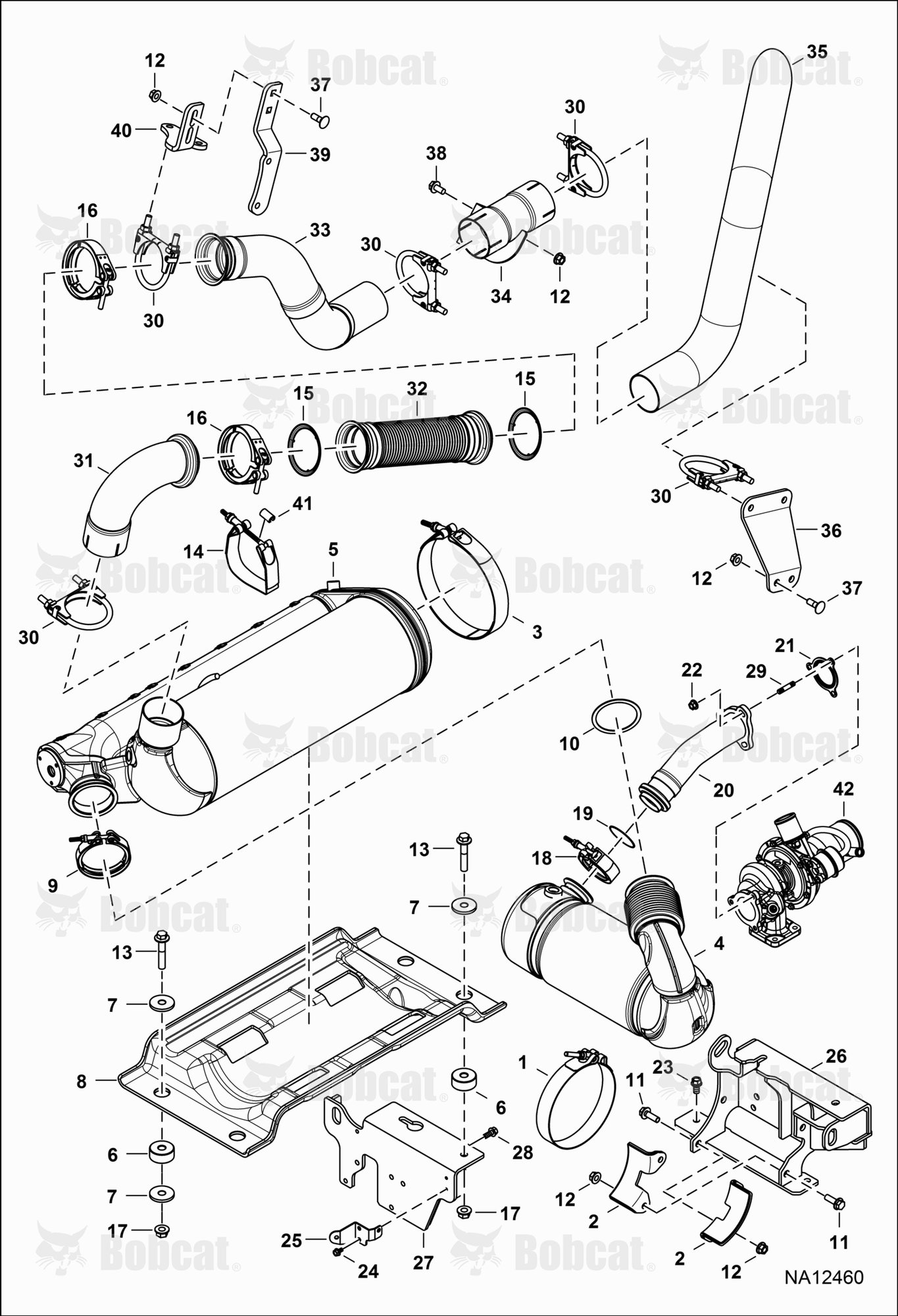 Engine & Attaching Parts (Exhaust System)