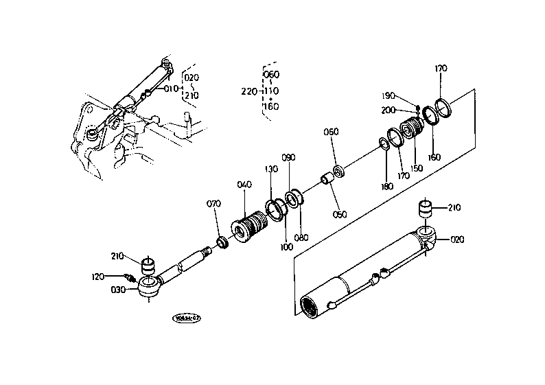 Swing Cylinder and Component Parts