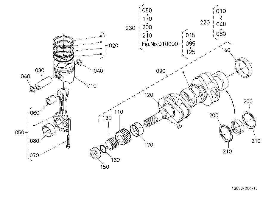 Piston And Crankshaft