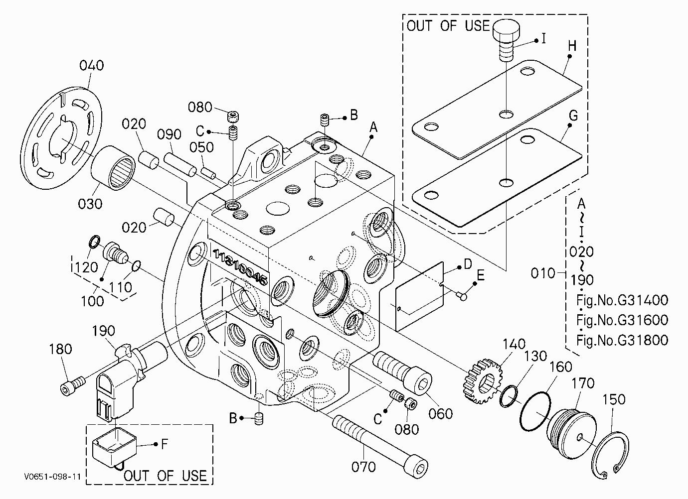 HST MOTOR (CYLINDER) [COMPONENT PARTS]