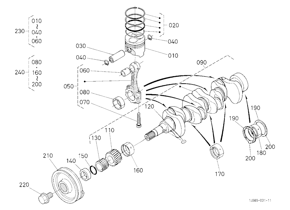 Piston And Crankshaft