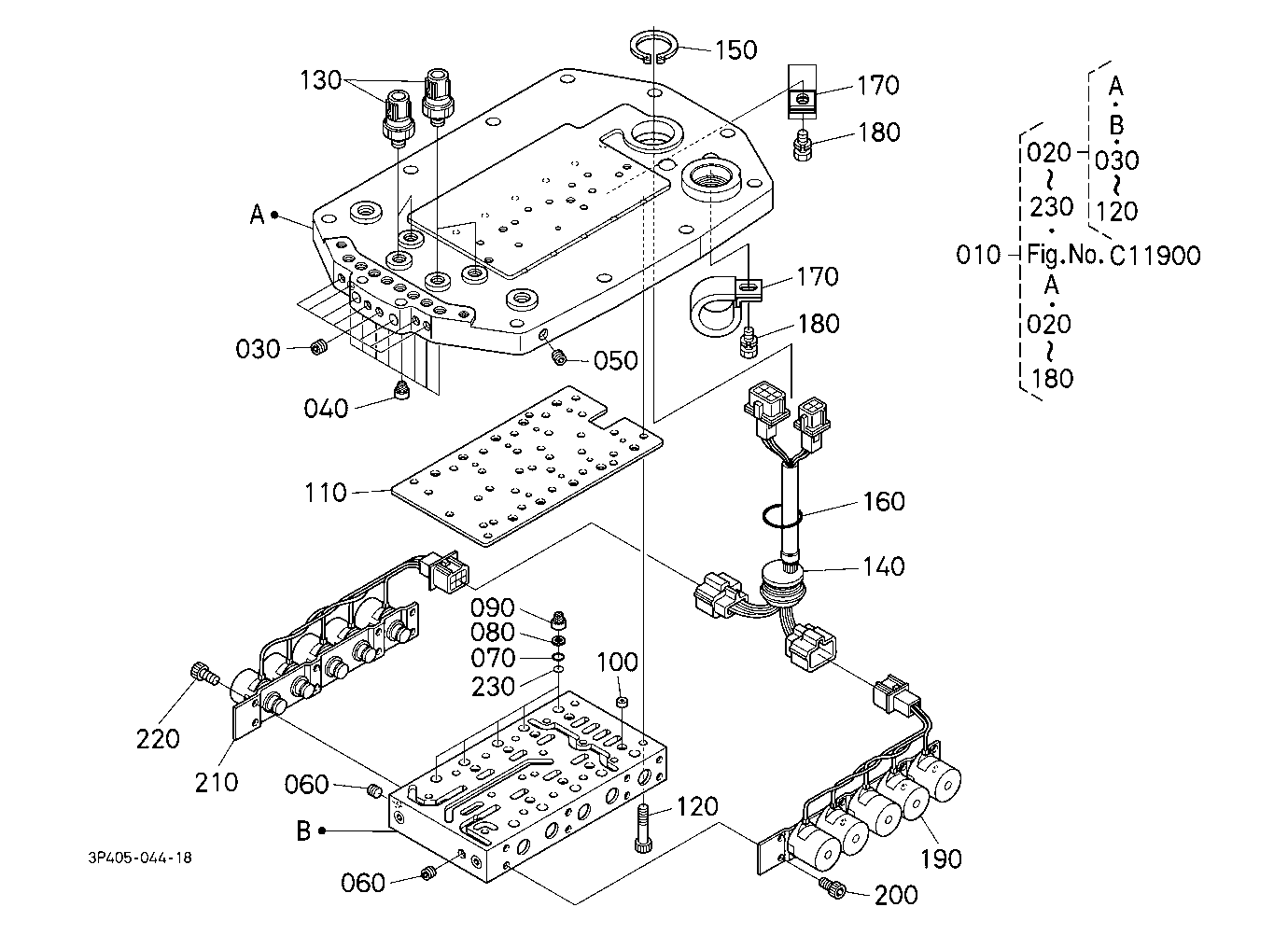 Power Shift Valve (Body) [Component Parts]