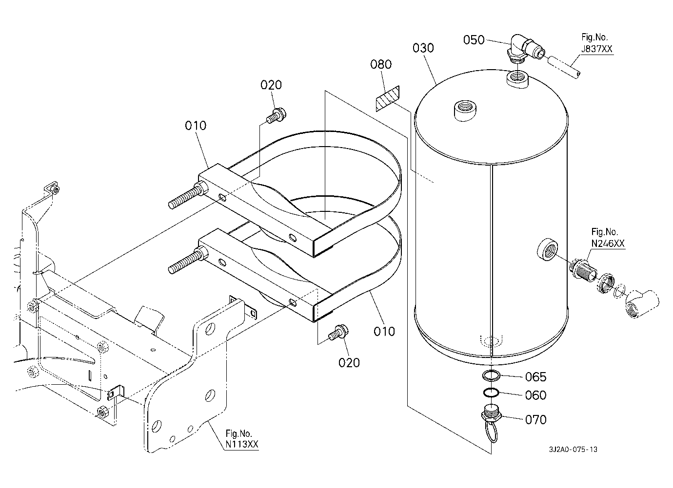 Air Tank [With Pneumatic Traler Brake]