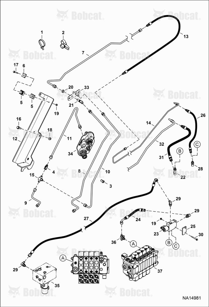 Hydraulic Circuitry (Power Attachment Lock)