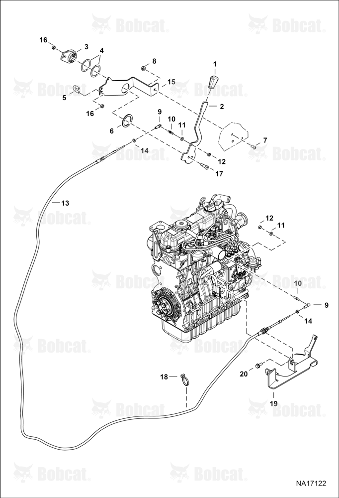 Operator Enclosure (Engine Throttle)