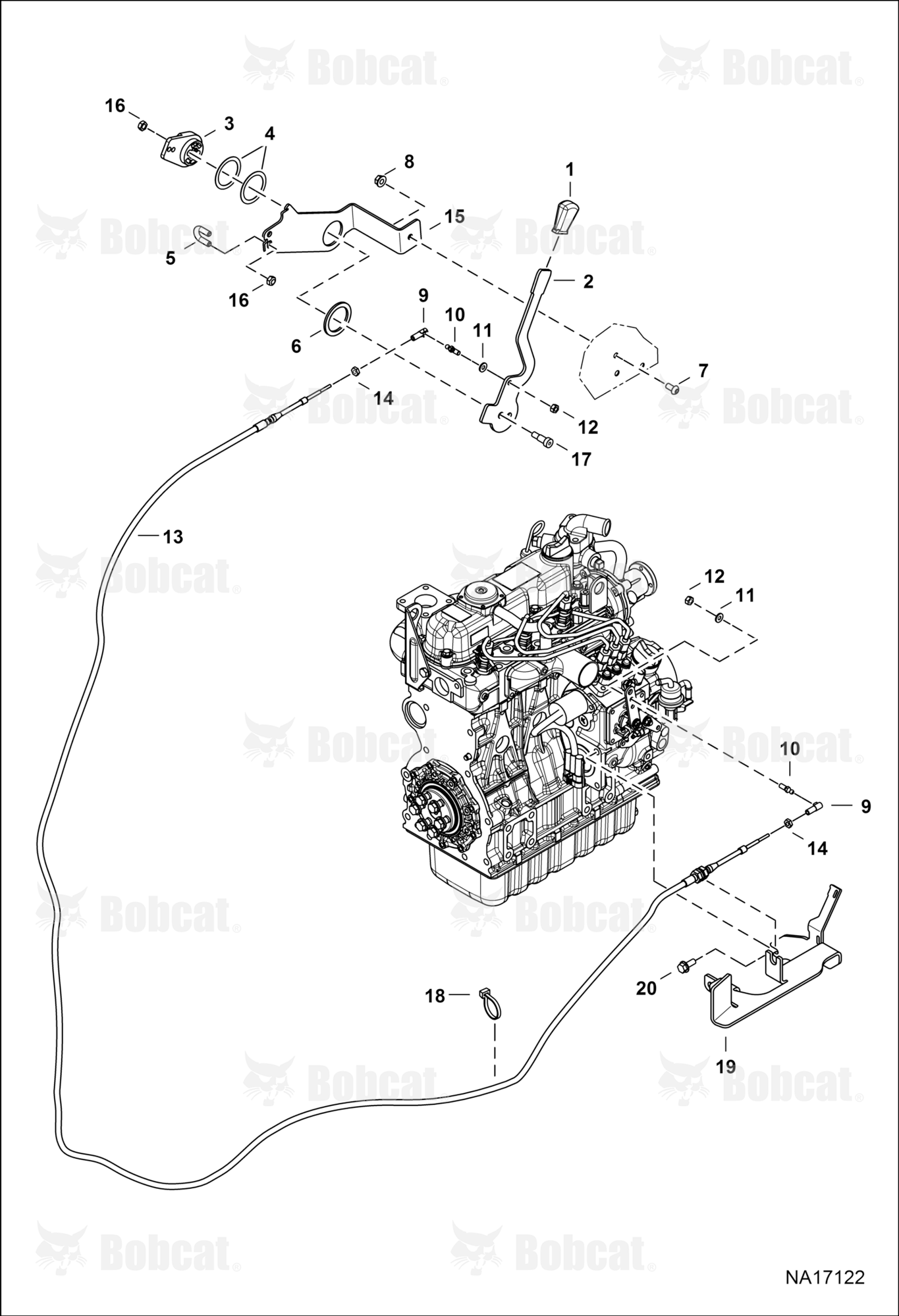 Operator Enclosure (Engine Throttle)