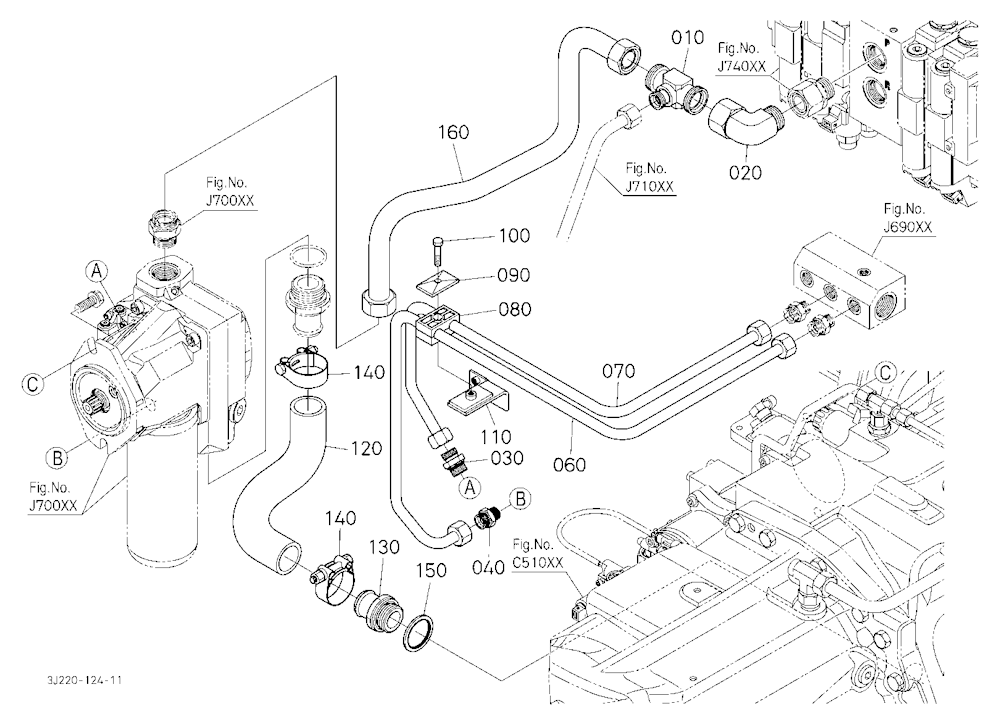 Axial Pump Piping [With Front Suspension] [W/O Loa