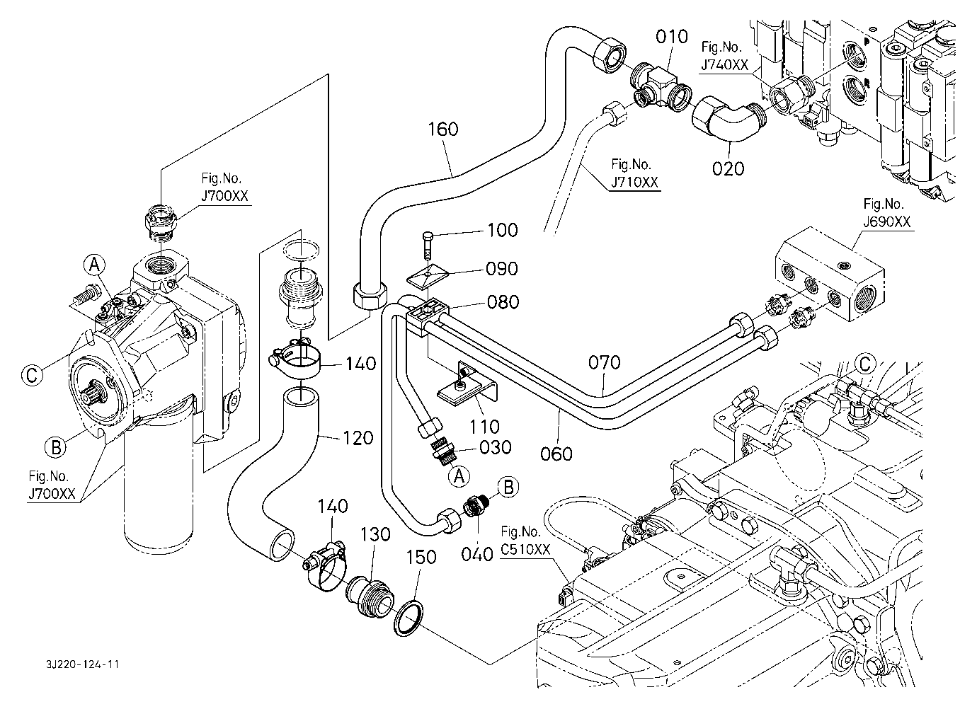 Axial Pump Piping [With Front Suspension] [W/O Loa