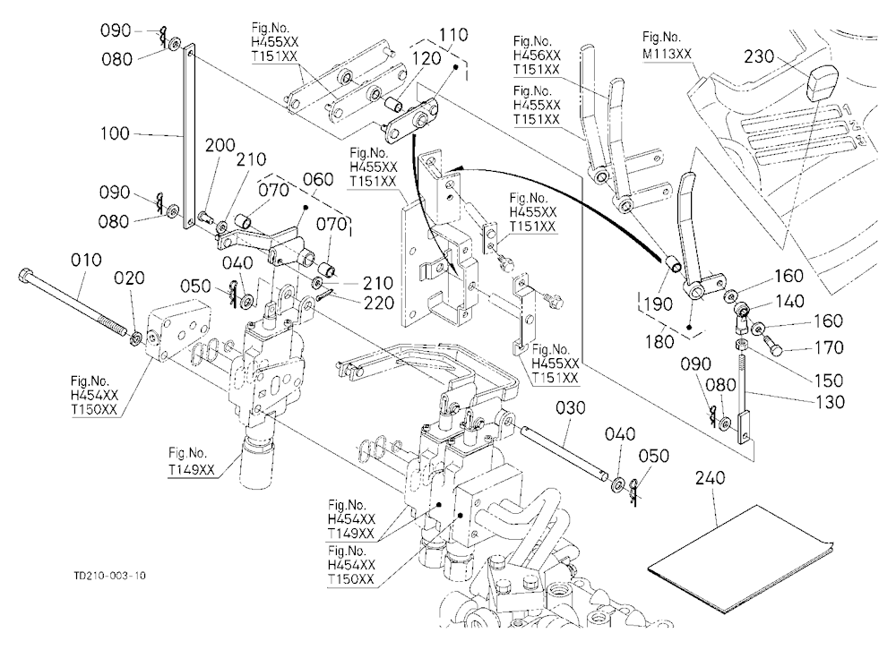 Auxiliary Control Valve Lever (3Rd) (W/G No.L8348)