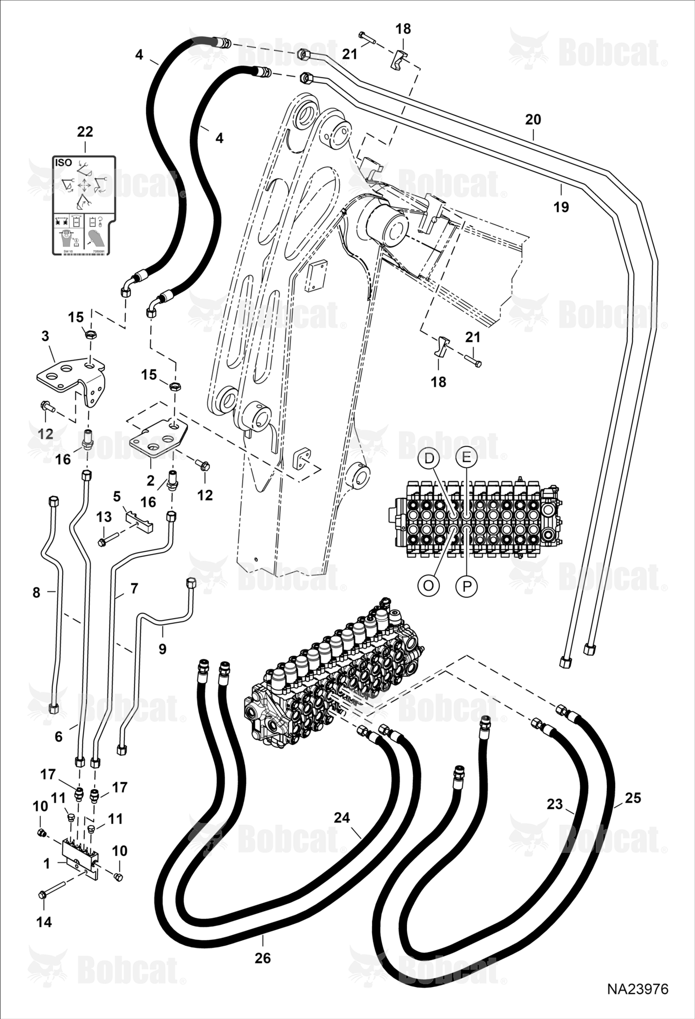 Hydraulic Circuitry (Fourth Auxiliary)(Fixed & Articulating Boom)